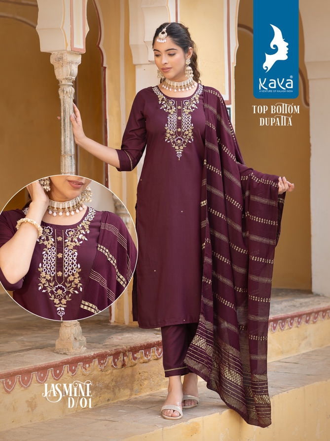 Jasmine By Kaya Silk Designer Readymade Suits Catalog